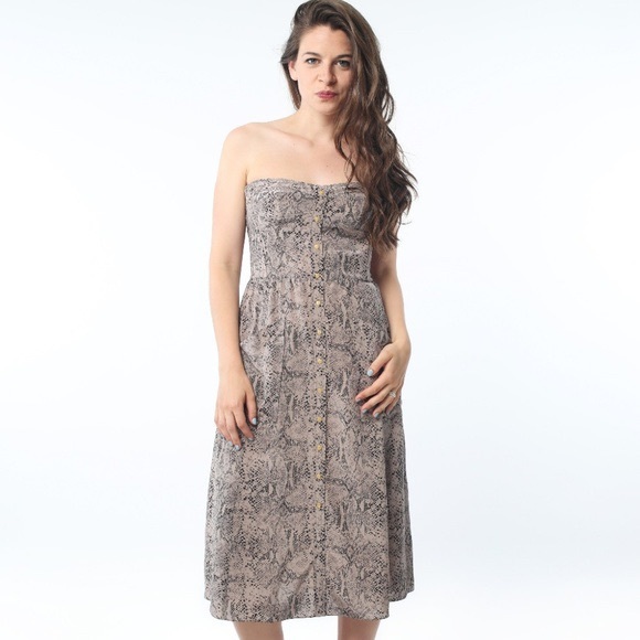 Rebecca Taylor Snake Skin print dress - size 0 - Picture 1 of 7